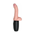 King Cock Plus 6.5 in. Thrusting Cock With Balls Rechargeable Realistic Vibrator Beige
